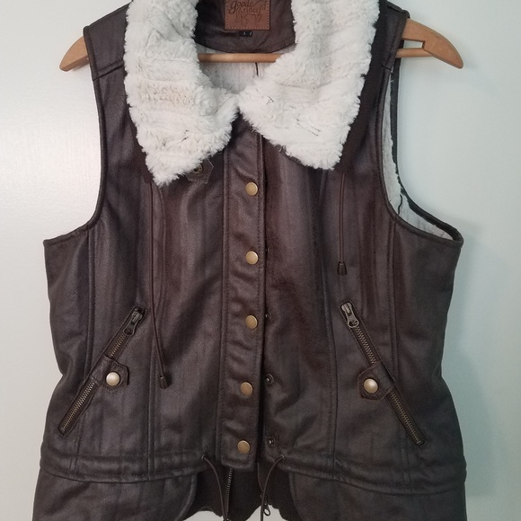 Good Rider Jackets & Blazers - Faux Leather and Fur Vest